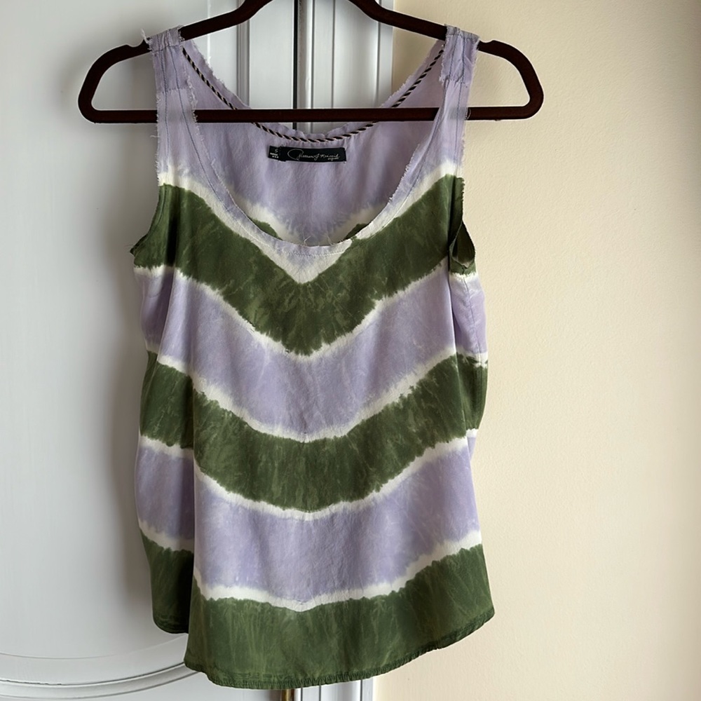 100% silk tank top